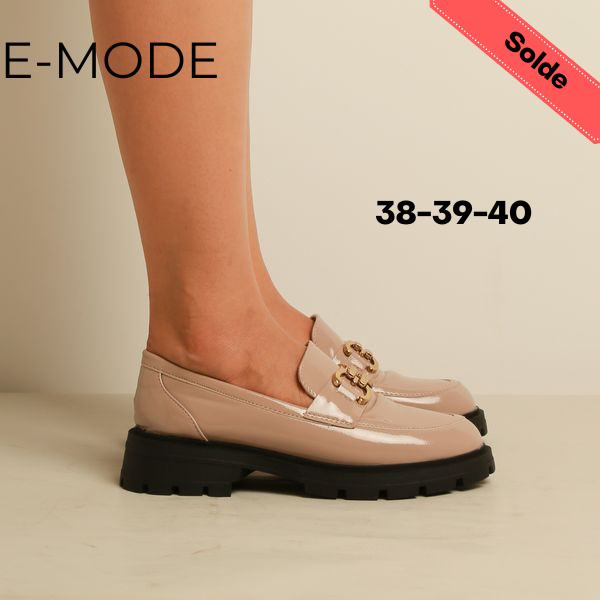 Mocassin-Simili cuir-BEIGE-REF-0666